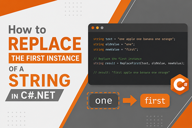 How to replace the first instance of a string in C#.NET