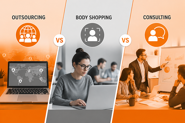 Outsourcing vs Body Shopping vs Consulting